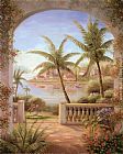 Vivian Flasch Tropical Terrace II painting